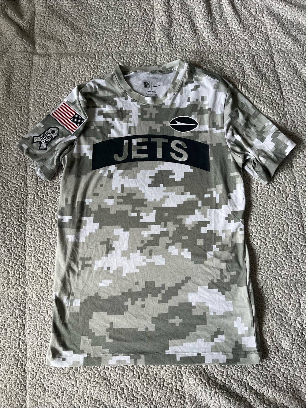 New York Jets Nike Camo Arctic Salute to Service USA Men’s size Small